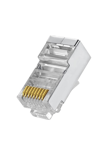 Cat6 Metal Rj45 Jack Konnektör Uç Lan Ethernet Jak 100 Adet