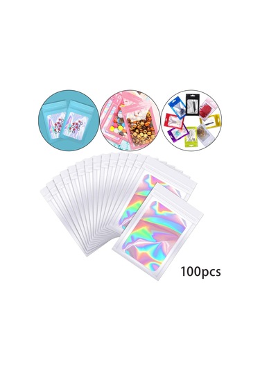 Suntek 100 Adet Açılıp Kapanabilir Koku Folyo Kese Çantalar