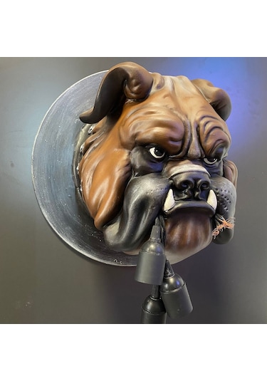 Duvar Buldog Köpek Lamba Aydınlatma