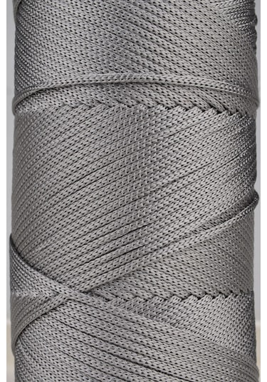 2 Mm - 200 Gr Polyester Makrome Ipi Gri 230 M Polyester Makrome Ip Supla Ip Ve Çanta Ipliği
