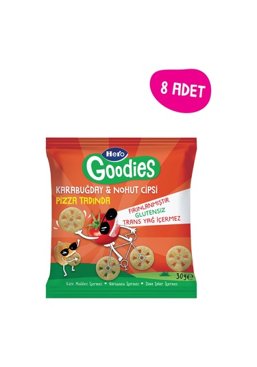 Hero Goodies Pizza Sağlıklı Cips 30g X8
