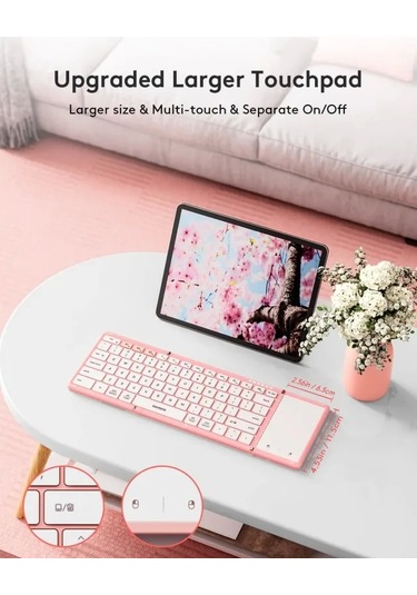 Samsers Touchpadli Katlanabilir Bluetooth Klavye