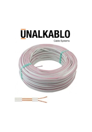 100 Mt Ünal 2X0.75 Mm Tam Kesit Tam Bakır Kordon