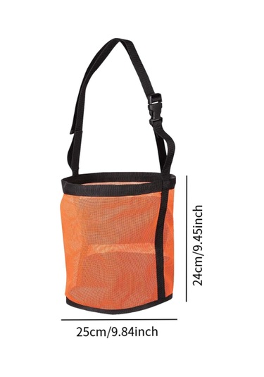 Homyl At Yem Torbası File Nefes Alabilen Turuncu Turuncu