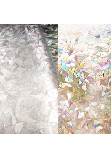 Statik Desenli Cam Folyosu Buzlu Cam Folyo Cam Filmi 3 D. (431361416)