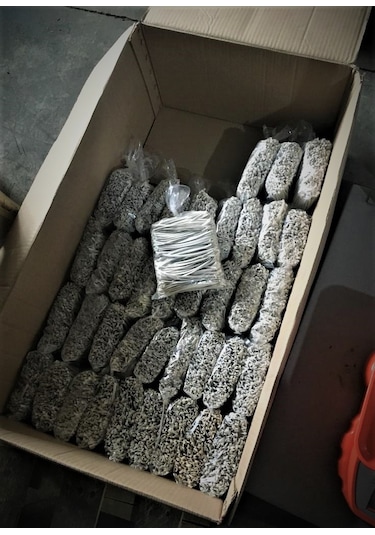 Pvc Kaplı Bağ Teli, Torba Teli, Klips Beyaz 9 Cm'lik/kg