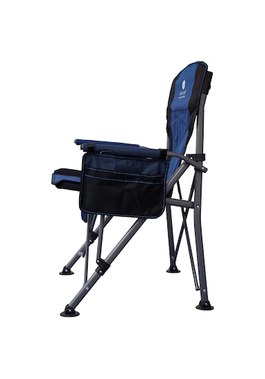 Windcamp Katlanır Kamp Sandalyesi Lux Mavi - Siyah