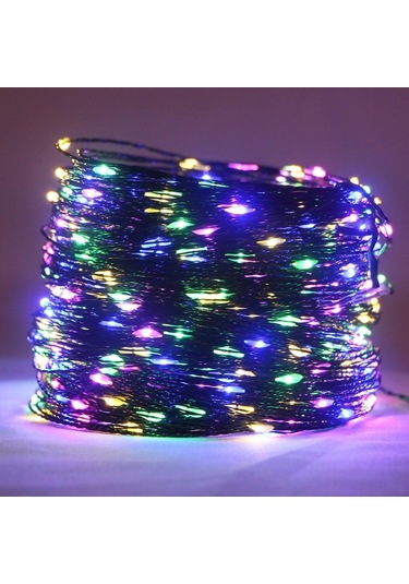 Jms Kongdii Çok Renkli 10m / 50m / 200m Led Yeşil Tel Işıklar Uzaktan Kumandalı 50m 500led Çok Renkli