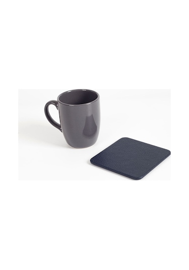 Turgut Office Deri Bardak Altlığı Lacivert 1 Adet Lacivert