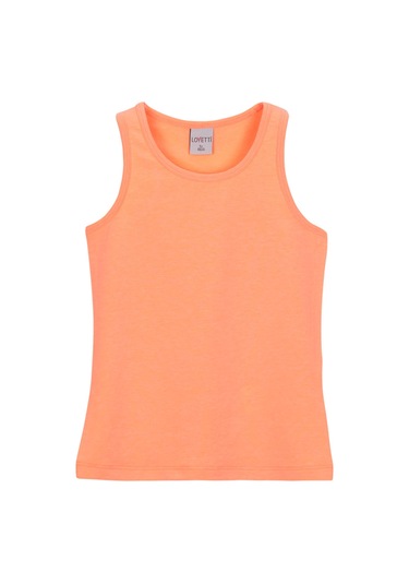 Lovetti Fosfor Kayısı Kız Çocuk Düz Basıc Yüzücü Atlet 13-141T022 Turuncu