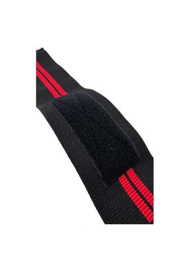 Torq Athletics Pro Wrist Wraps 2'li - Siyah Kırmızı Siyah - Kırmızı