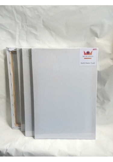 Tuval 4'lü 35*50 Çift Astarlı Arkadan Zımbalı Moranka Tuval&Boya