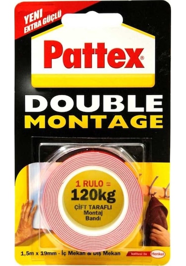 Pattex Henkel Double Montage Çift Taraflı Sünger Bant 120 KG