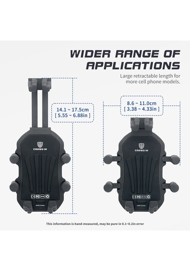 Sones Açık Hava Motosiklet Alüminyum Alaşımlı Darbe Emici Cep Telefonu Tutucu Gidon Modeli