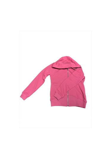 Benetton-w21463 Benetton Sweatshirt Kadın Gül Kurusu Spor Çeket Fuşya