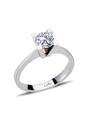 Lova E Renk 0,73 Karat Pırlanta Tektaş Yüzük - HRD Sertifikalı