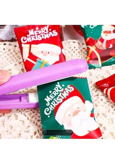 Yılbaşı-noel Kurabiye Bisküvi Ambalaj Poşeti -5 Adet