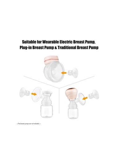 Xiyyadms 3'lü Set Silikon Göğüs Pompası Flanş Adaptörü - 17mm, 19mm, 21mm Boyutlarında