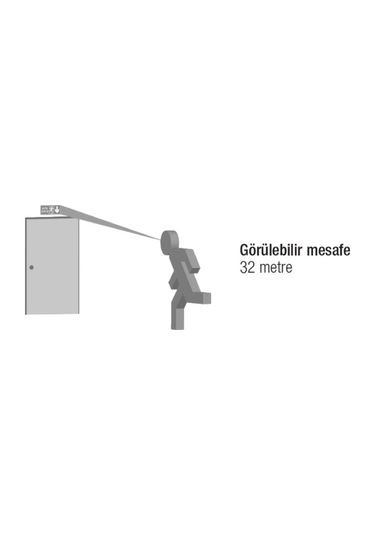 Arsel Aes-26223-l Onled-lite Acil Çıkış Yönlendirme Armatürü Sürekli Ve Kesintide 180 Dak. Yanan 20xf Led