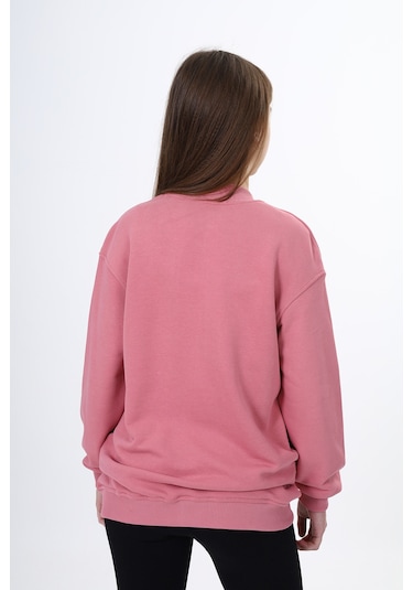 Toontoy Kız Çocuk Kolej Yaka Fermuarlı Cepli Düşük Omuz Baskılı Örme Hırka - 2 İplik Şardonlu Gül Kurusu Toontoy Kız Çocuk Kolej Yaka Fermuarlı Cepli Düşük Omuz Baskılı Örme Hırka - 2 İplik Şardonlu Gül Kurusu