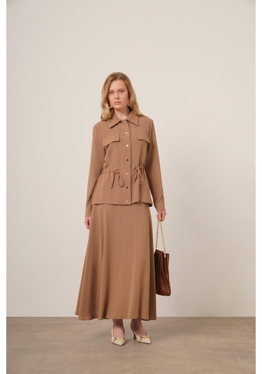 Ftz Women Kadın Melise Crep Takım Vizon 31172 Vizon