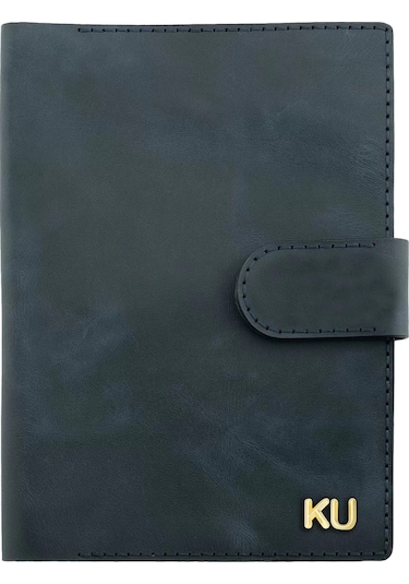 A5 Defter Ve Ajanda Kılıfı - %100 Rainbow Deri - Ko10001 - Lacivert Lacivert