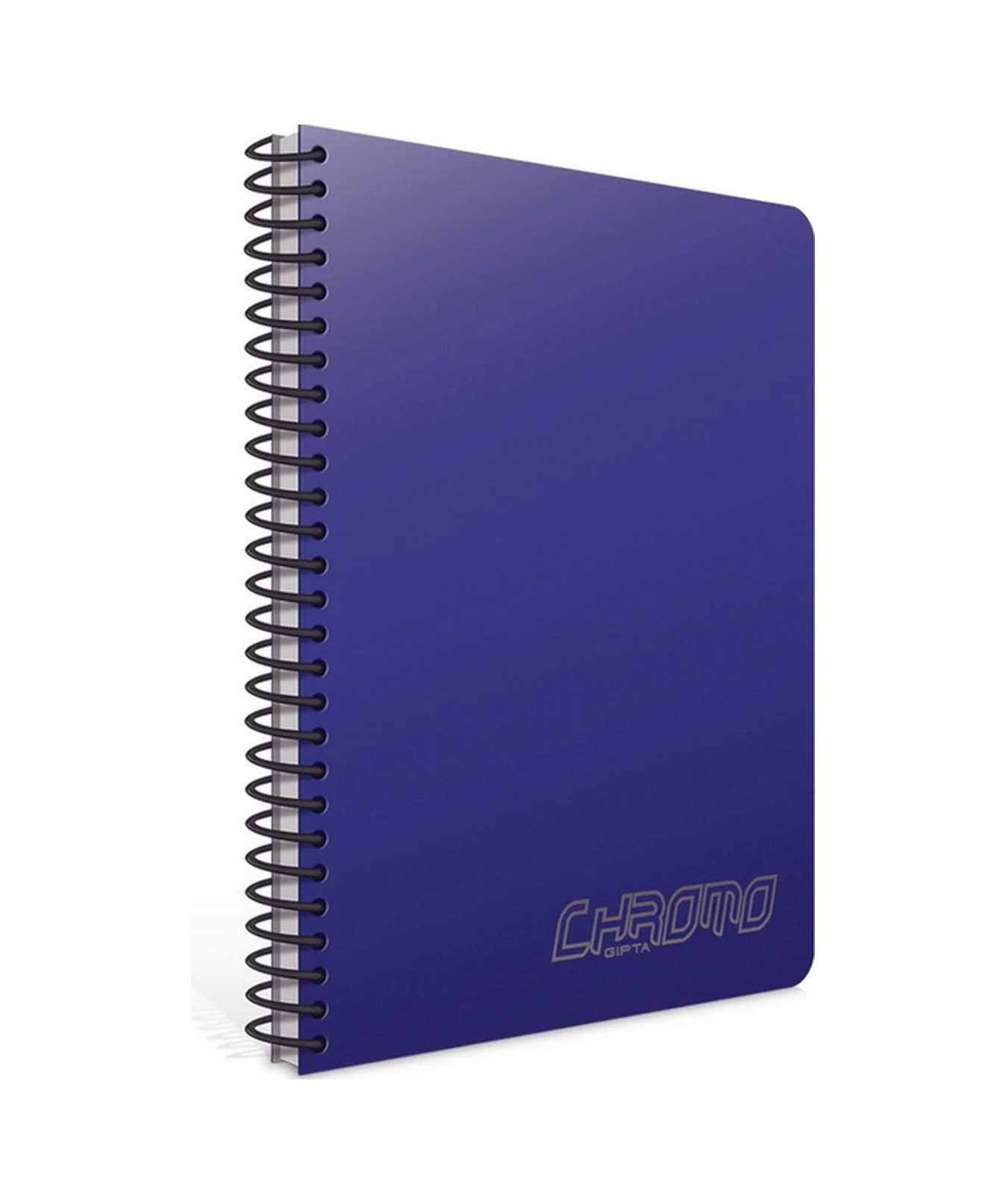 Chromo A5 80 Yaprak Plastik Kapak Spiralli Defter 1980 Çizgisiz Mor