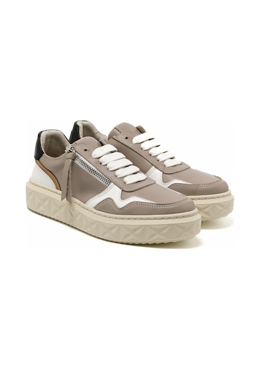 Sneaker Günlük Kadın Mar-25y-209-8856 John May Vizon Cilt Bej Vizon
