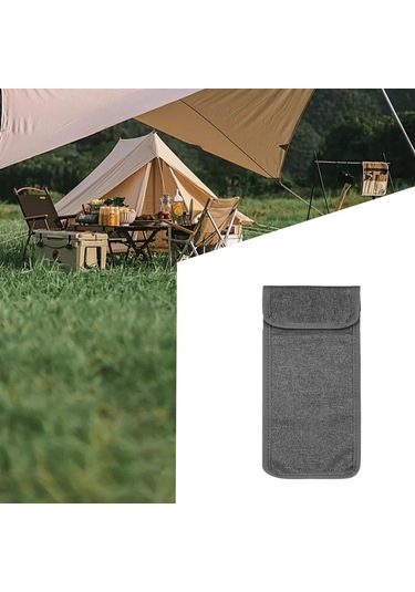 Suntek Kamp Çivi Çantası Yeniden Kullanılabilir 12cmx23cm-gri Gri