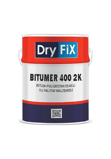 Dryfix Bitümer400 2k Bitüm Poliüretan Esaslı 2k Su Yalıtım Malzemesi 40 Kg Set
