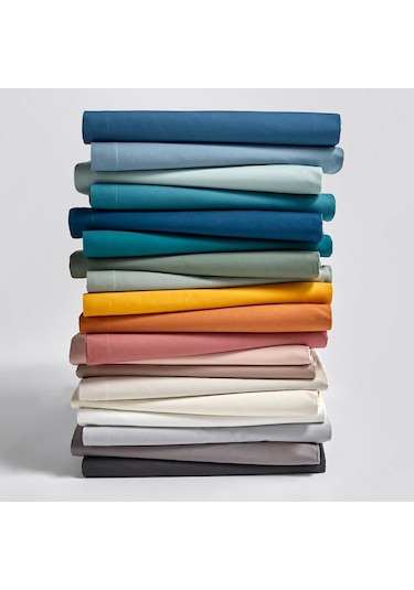 Makiteks Pamuklu Açık Mavi 240x260 Çift Kişilik Lastiksiz Düz Çar