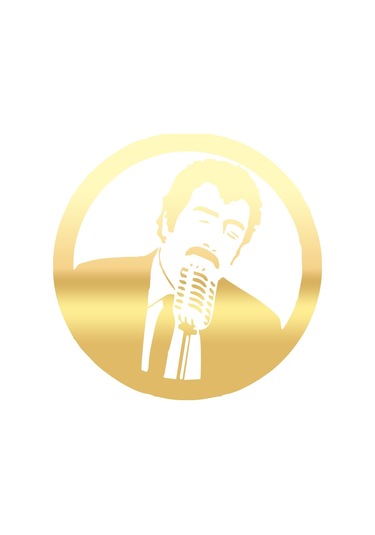 Müslüm Gürses Araba Sticker 17x17 Cm Gold