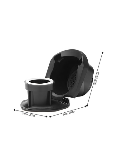 Yaozixa Yeniden Doldurulabilir Kahve Kapsülü Adaptörü - Dolce Gusto Uyumlu, Kaşık Ve Fırça Hediyeli Siyah