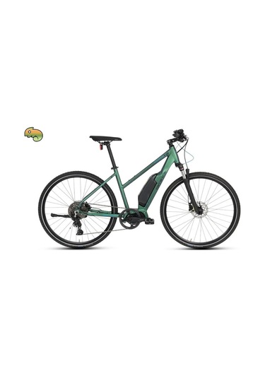 Carraro E-sportıve 6.7 Kadın Şehir Bisikleti 480h Hd 28 Jant 9 V Hd Mat Mavi Yeşil Bukalemun Siyah B Çok Renkli