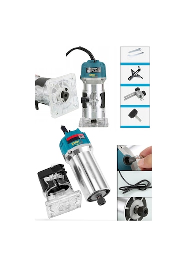 Staxx Blue S35MF 3500 W 6 MM Mini Freze Formika Traşlama Makinesi