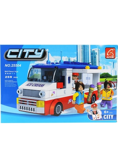 Ausini City 259 Parça Dondurma Arabası