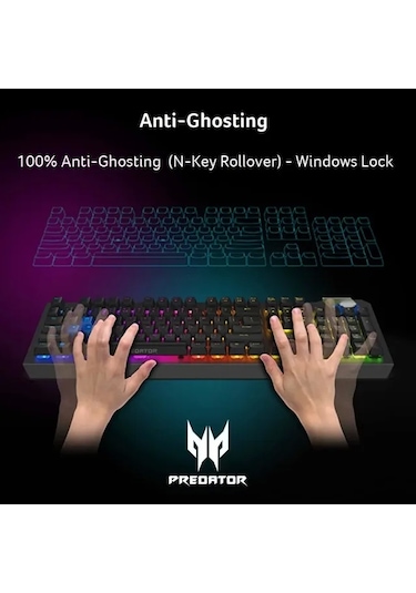 Acer Nitro Gen 2 Kablolu Oyun Klavyesi Predator Dual Mode