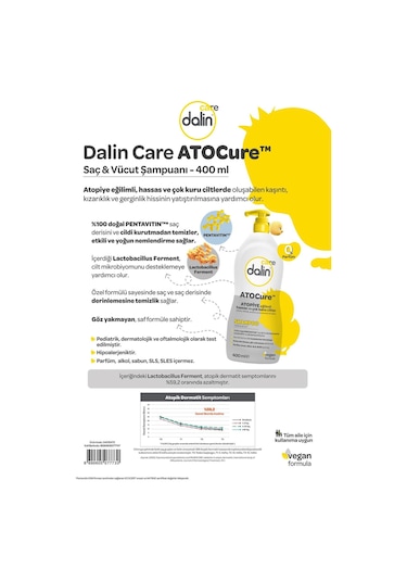 Dalin Care Atocure Saç & Vücut Şampuanı 400 Ml