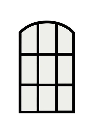 Pazly Taklit Suntek Siyah Kemerli Izgara Duvar Bölmesi Aynası Ayna Us Siyah