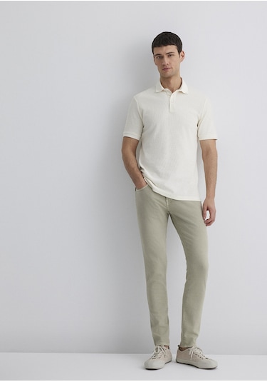 Mavi - James Soluk Yeşil Comfort Gabardin Pantolon 0042489454 Yeşil