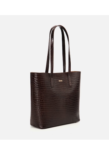 Hotiç Kadın Deri Kahverengi Çıkarılabilir Portföy Çantalı Tote Çanta 03cah310670a480 Kahverengi