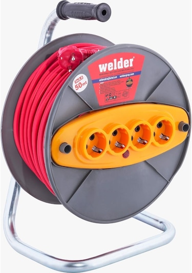Seyyar Makaralı Uzatma Kablosu 3  x  2.5 MM 50 M