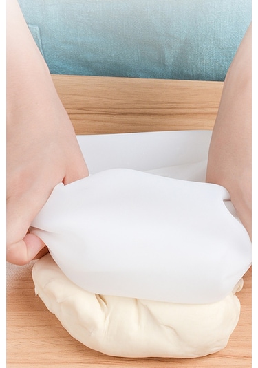 River World Orta Hamur Torbası Silikon Şeffaf Hamur Yoğurma Torbası Ekmek Makarna Mantı  Hamuru Kolay Yoğurma