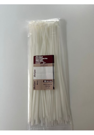 370 X 4,8 Kablo Bağı 100 Adet Beyaz