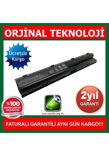 -Teknoloji HP Uyumlu Probook 4540S Batarya - Güçlendirilmiş Pil