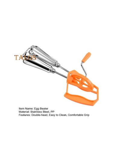 Turuncu Yumurta Karıştırıcı El Krank Karıştırma Kolay Temizlenebilir Katı Yapımı Süt Krema Hamur Yumurta Çırpma Mutfak Aletleri