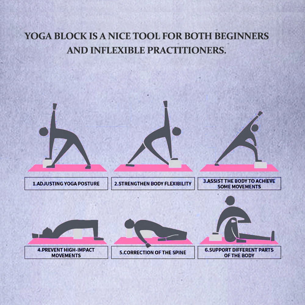 Dianziye Eva Spor Bloku: Yoga Ve Egzersiz Yardımcısı, Kaymazsız Ve Dayanıklı, Gövde Esnekliği Geliştirici, Gri Renk Gri