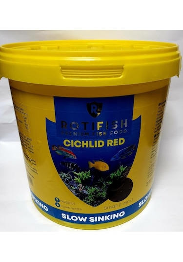 Rotifish Cichlid Red Yavaş Batan Small Etçil - 1mm 4kg