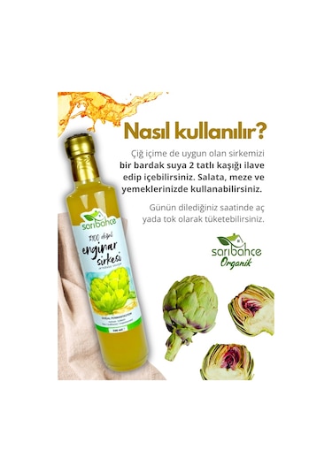 Enginar Sirkesi 500 Ml 2'li Paket - Organik Doğal Fermantasyon