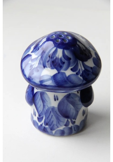 Terehoff Porselen Mantar Gzhel Tuzluk 322197423 Mavi